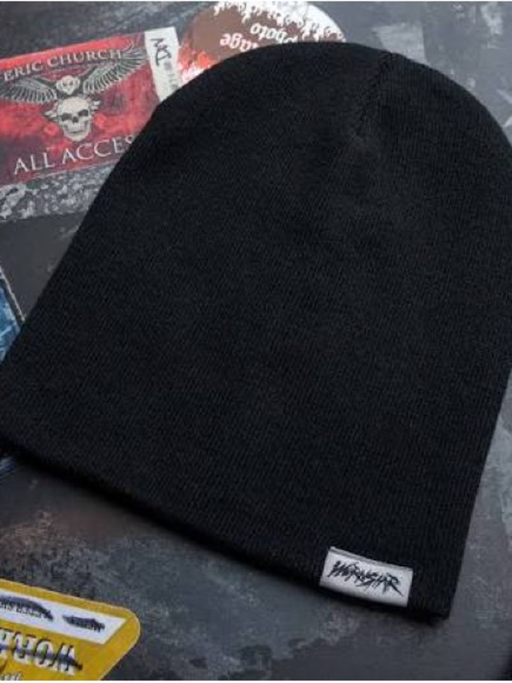 Wornstar Black Beanie